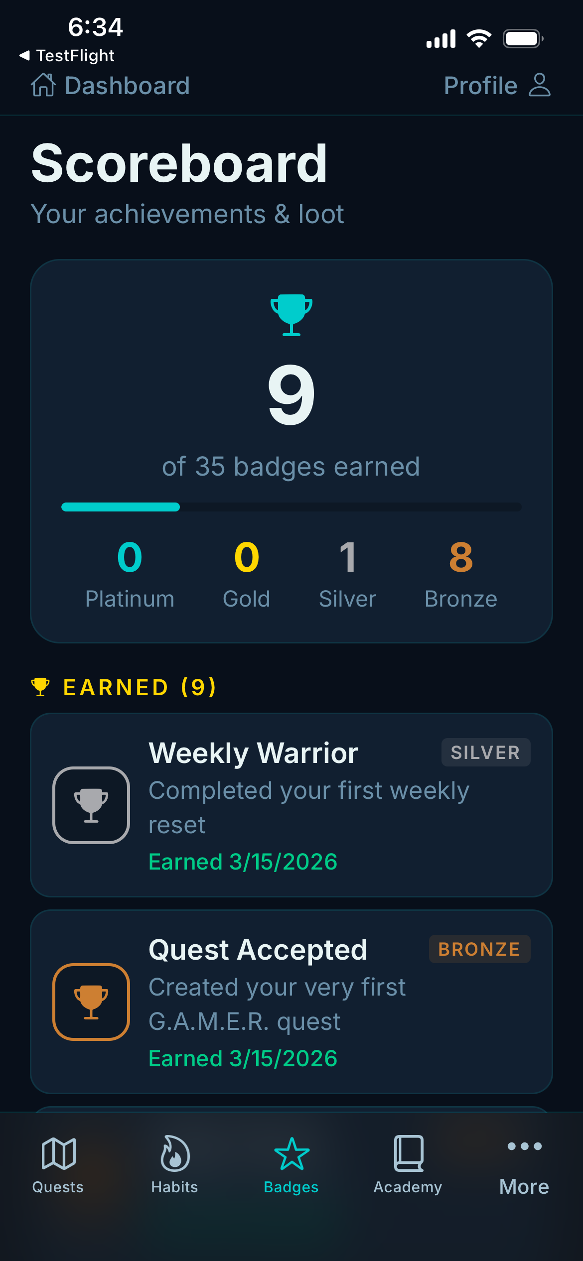 G.A.M.E.R. App